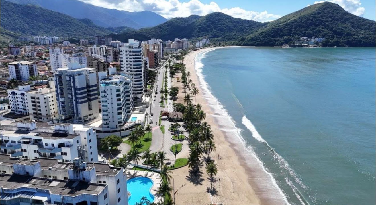 Orla e paisagem de Caraguatatuba